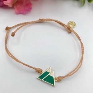 Pura Vida bracelet with mountains, ⛰️🌄⛰️